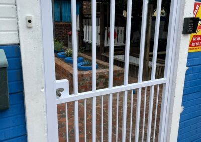 White Pedestrian Gate – Table View